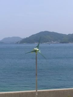 小型風力発電システム設置事例　愛媛県今治市大三島