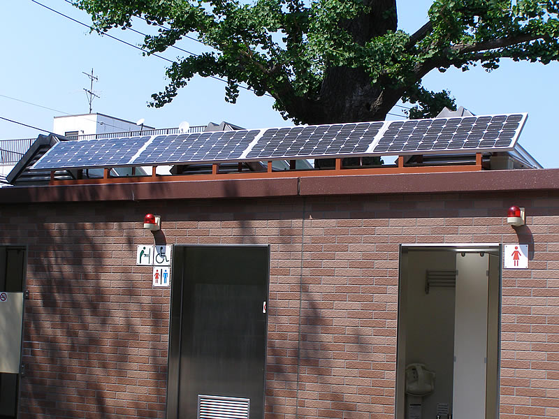 港区 高輪公園内、亀塚公園内　ソーラー発電システム　設置事例